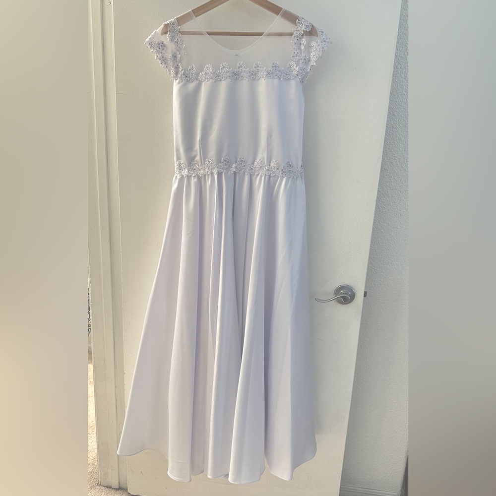 First communion dress size 20 for pre teen.